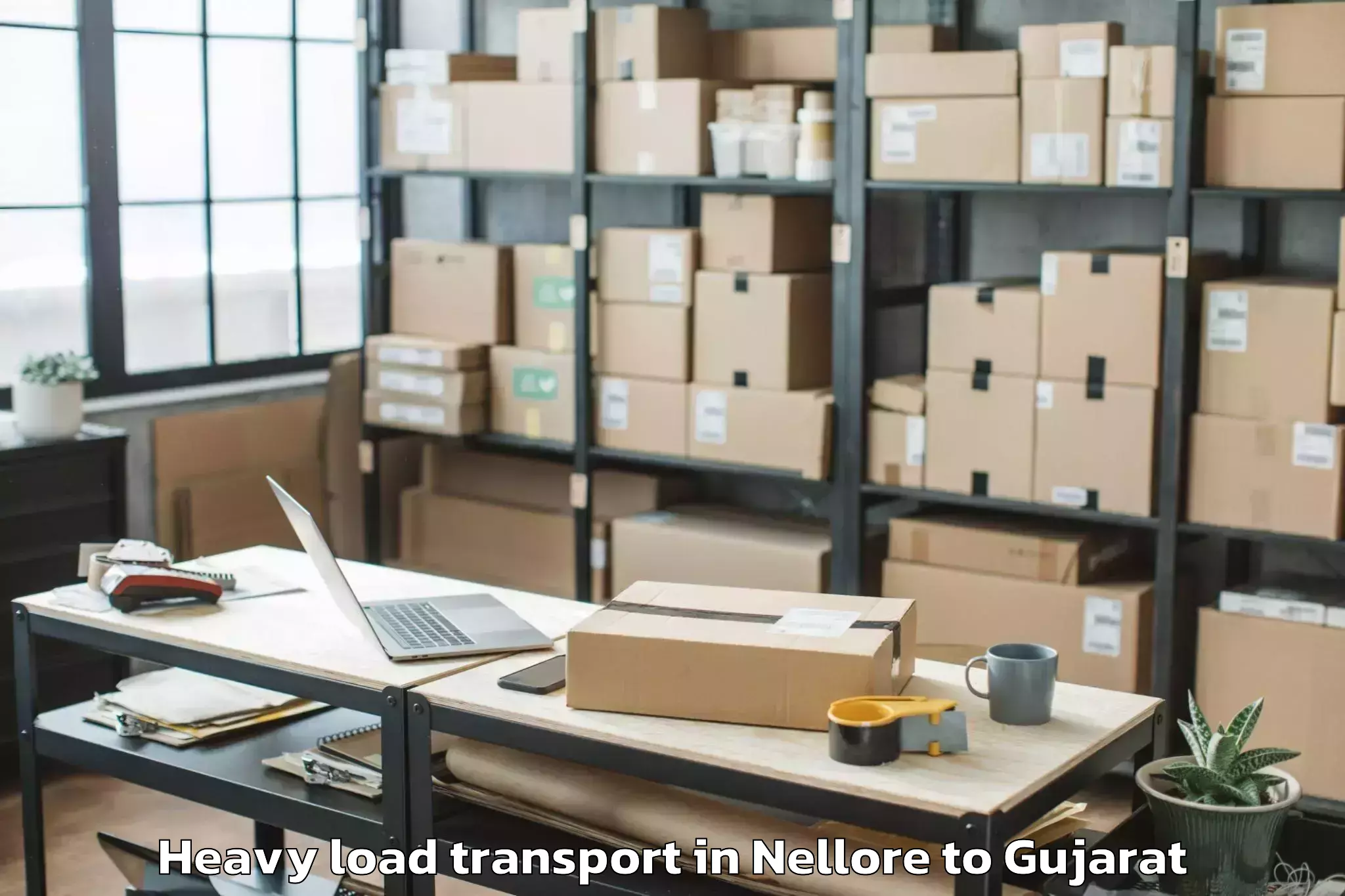 Book Nellore to Dahej Port Heavy Load Transport